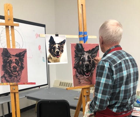 Photos from John Hubbard’s ‘Paint Your Pet’ Demo