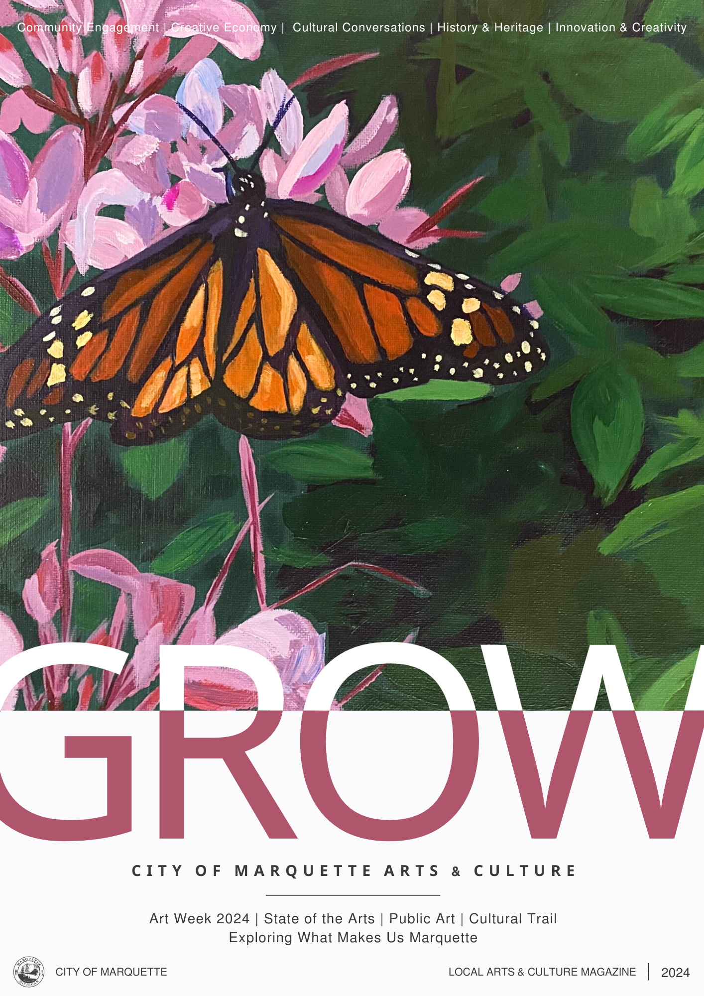 Marquette Art Week: Unveiling the Cover Art for Art Week 2024 Magazine