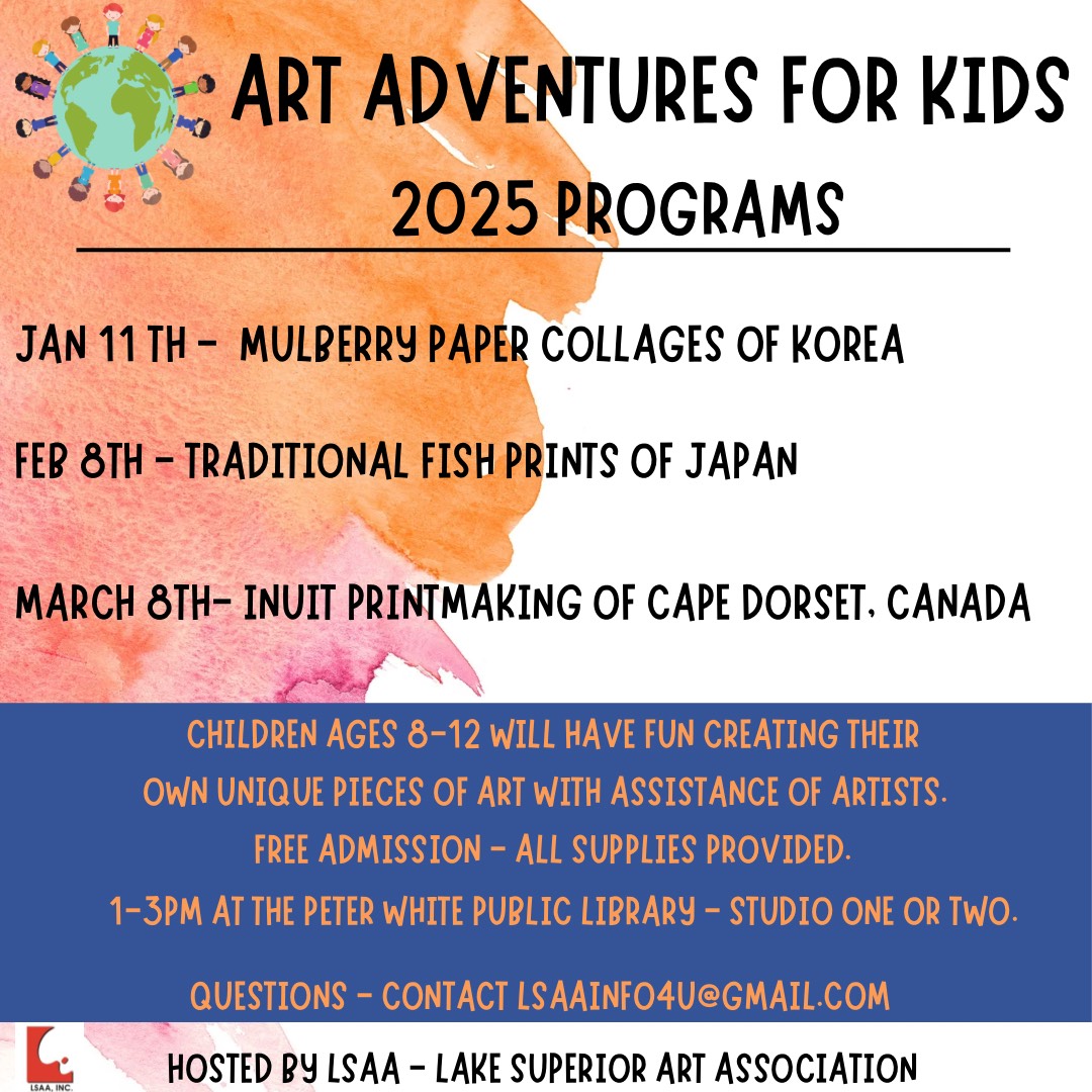 Art Adventures for Kids 2025 Program Schedule