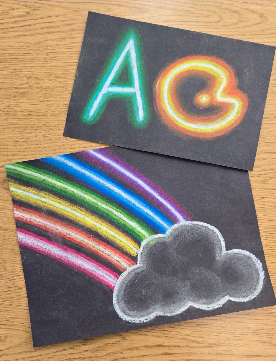 Art Make and Take for Kids and Families: Retro Neon Signs!